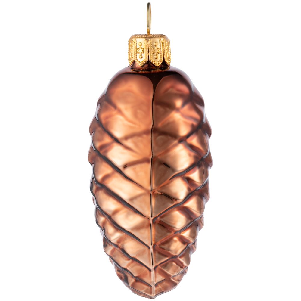 Елочная игрушка «Шишка», коричневая (Изображение 2)