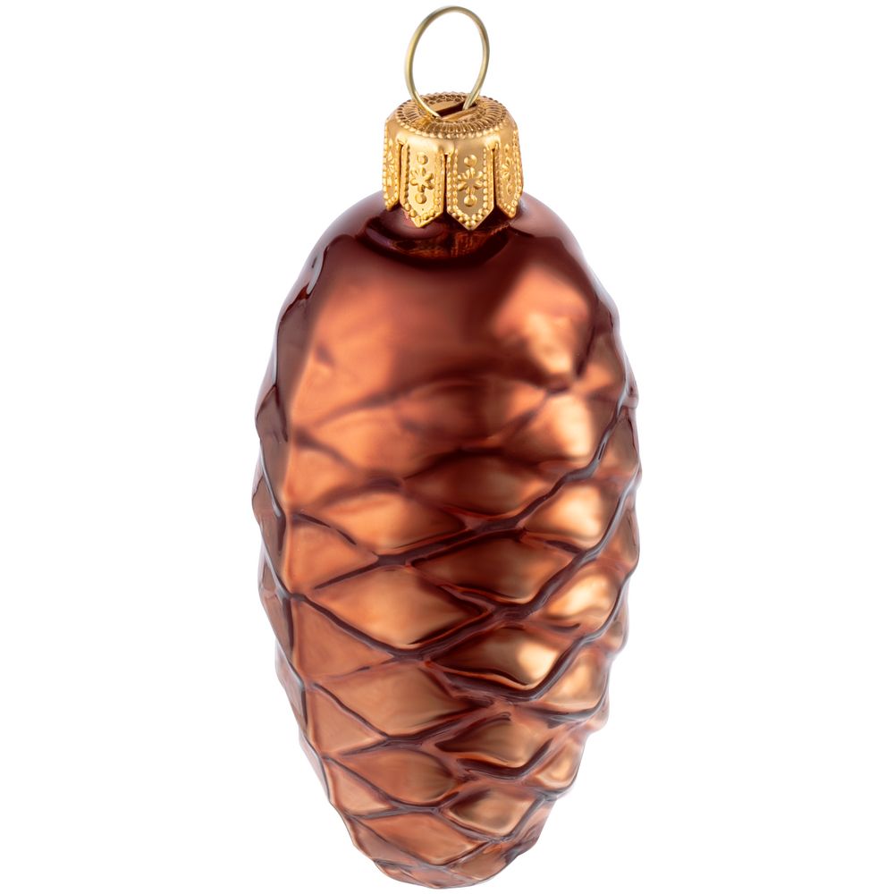 Елочная игрушка «Шишка», коричневая (Изображение 3)