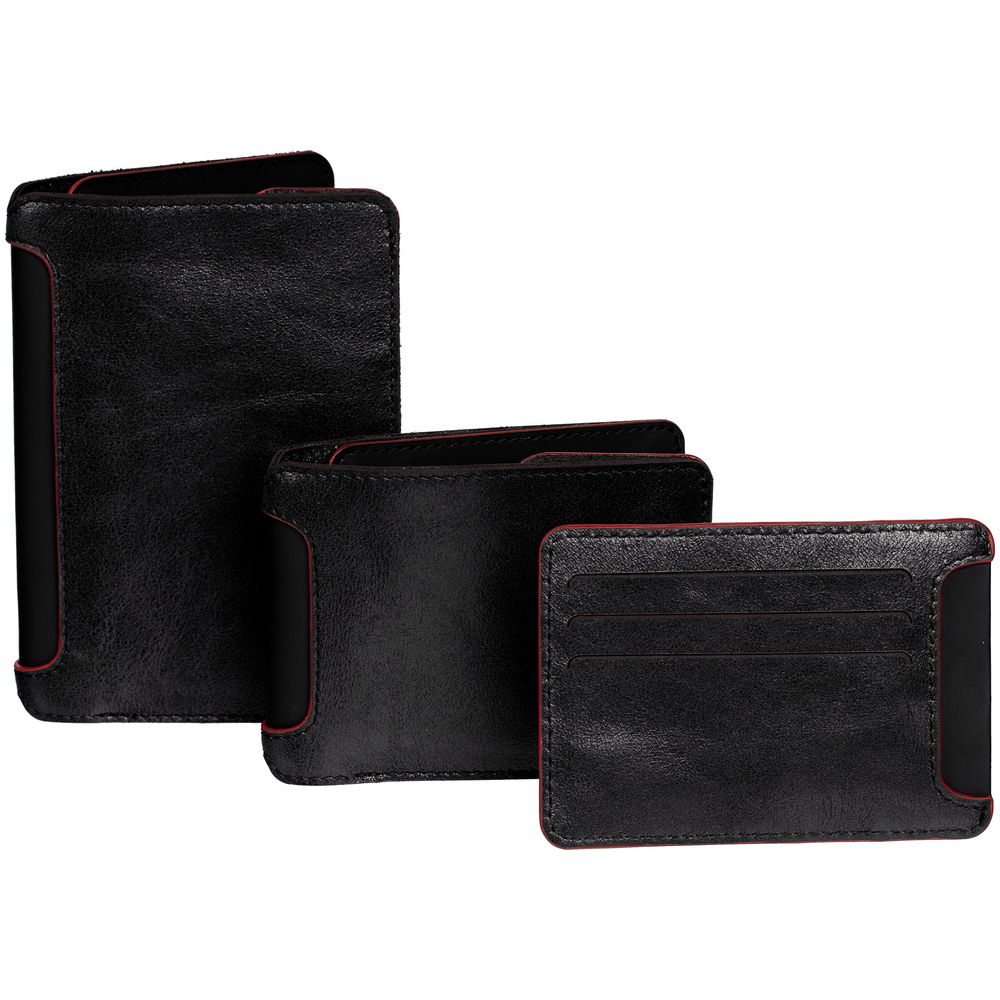 Чехол для карточек Arrival, черный с красным (Изображение 7)