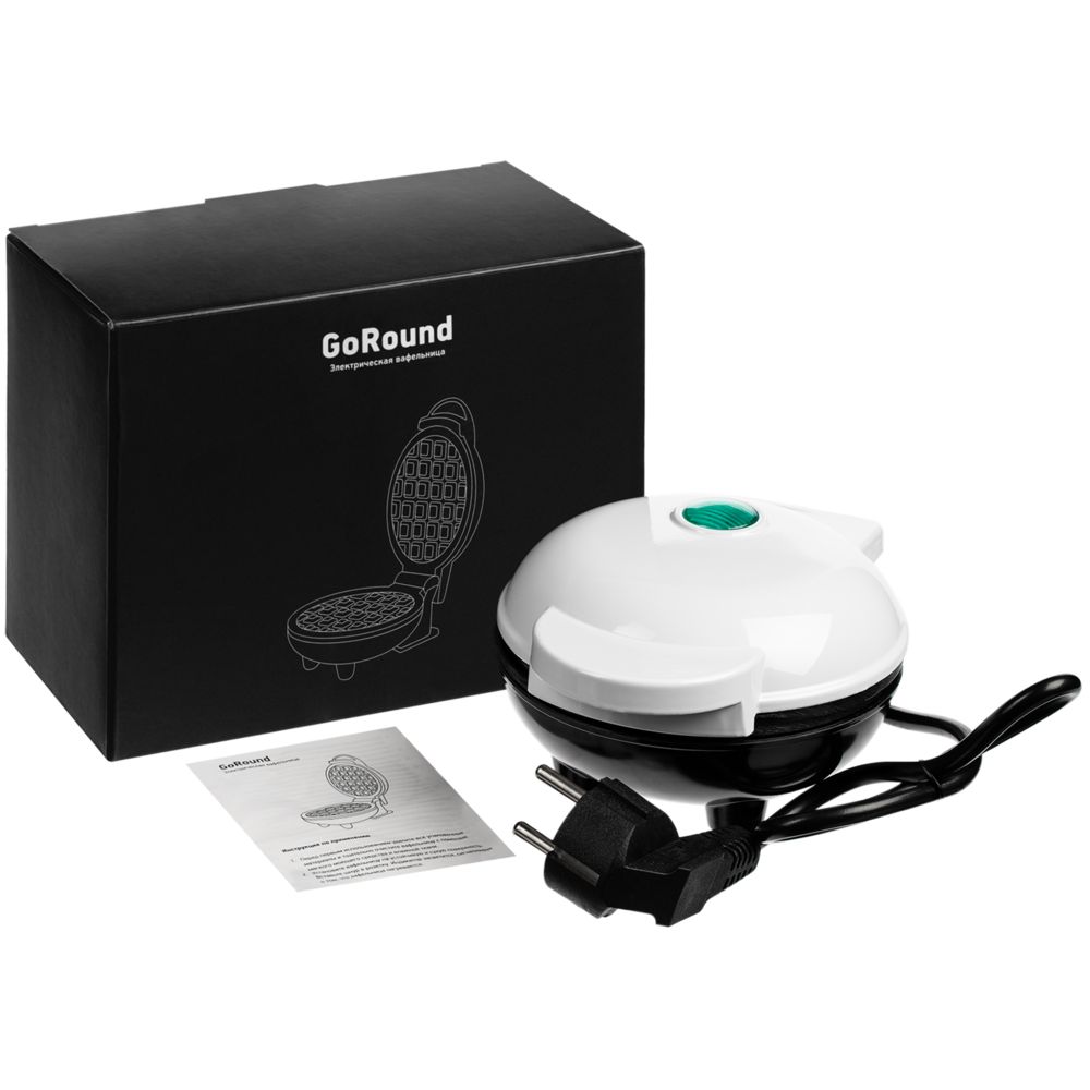 Электрическая вафельница GoRound, белая (Изображение 7)