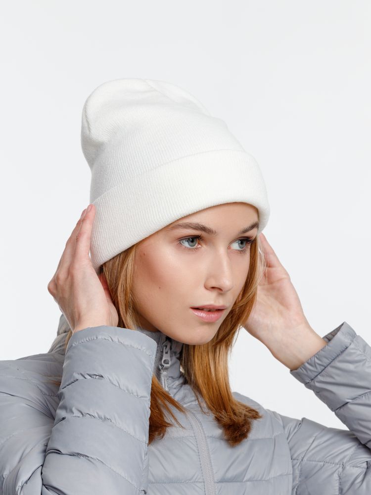 Шапка Urban Flow, молочно-белая (Изображение 5)