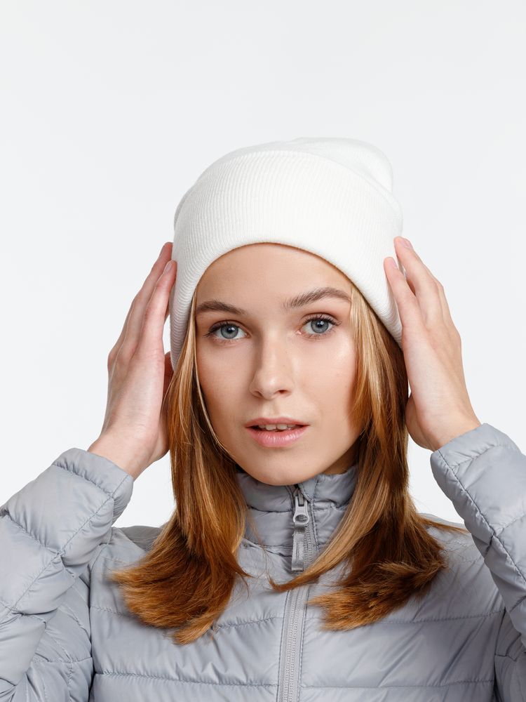 Шапка Urban Flow, молочно-белая (Изображение 6)
