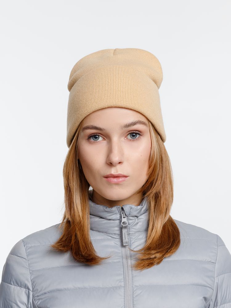 Шапка Urban Flow, бежевая (Изображение 5)