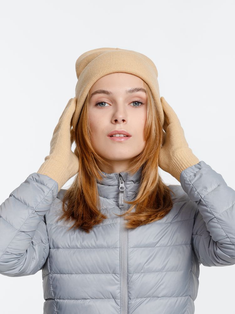 Шапка Urban Flow, бежевая (Изображение 6)