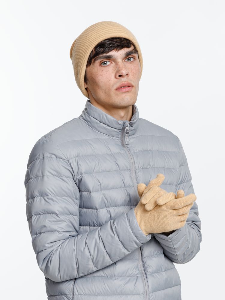 Шапка Urban Flow, бежевая (Изображение 9)