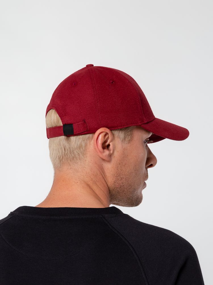 Бейсболка Hillside, бордовая (Изображение 7)