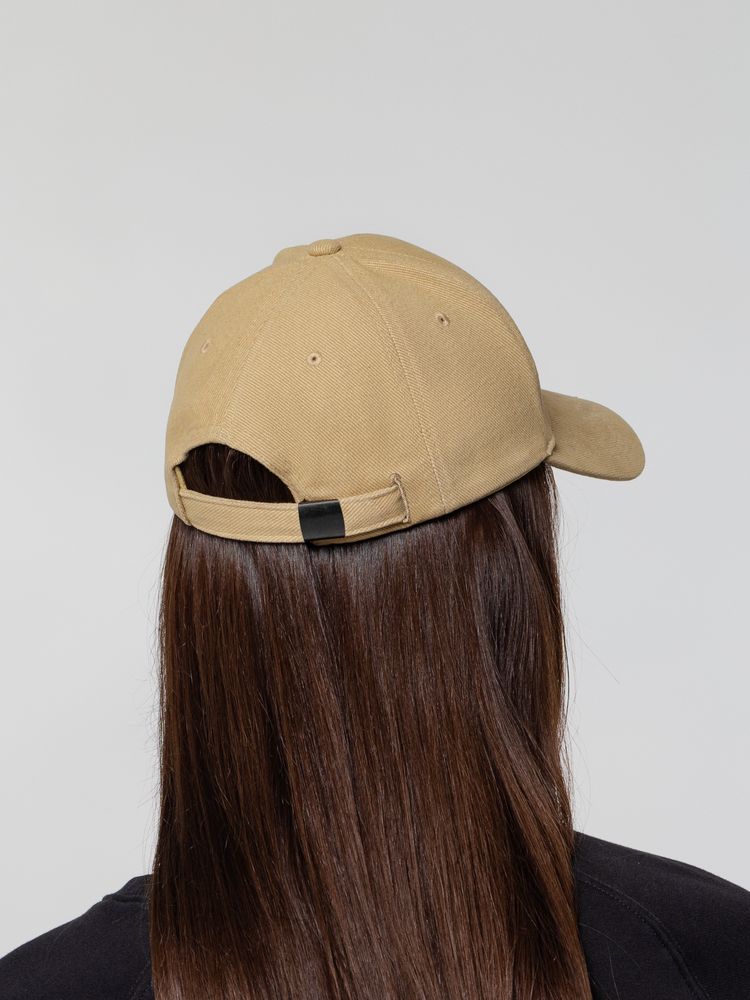 Бейсболка Hillside, бежевая (Изображение 7)