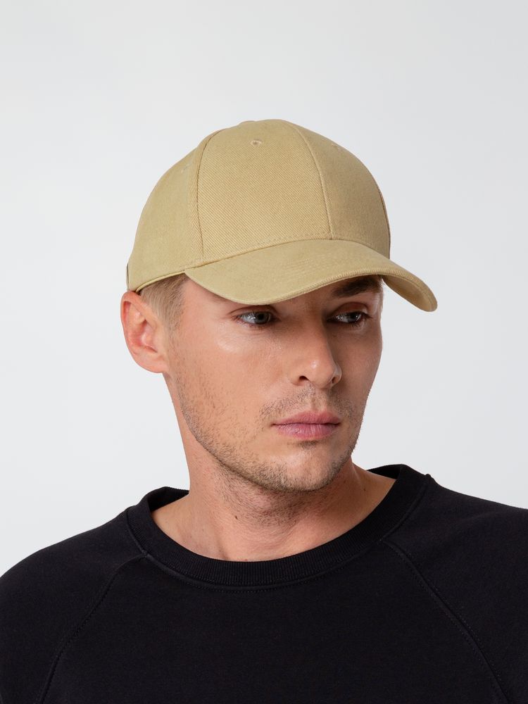 Бейсболка Hillside, бежевая (Изображение 8)