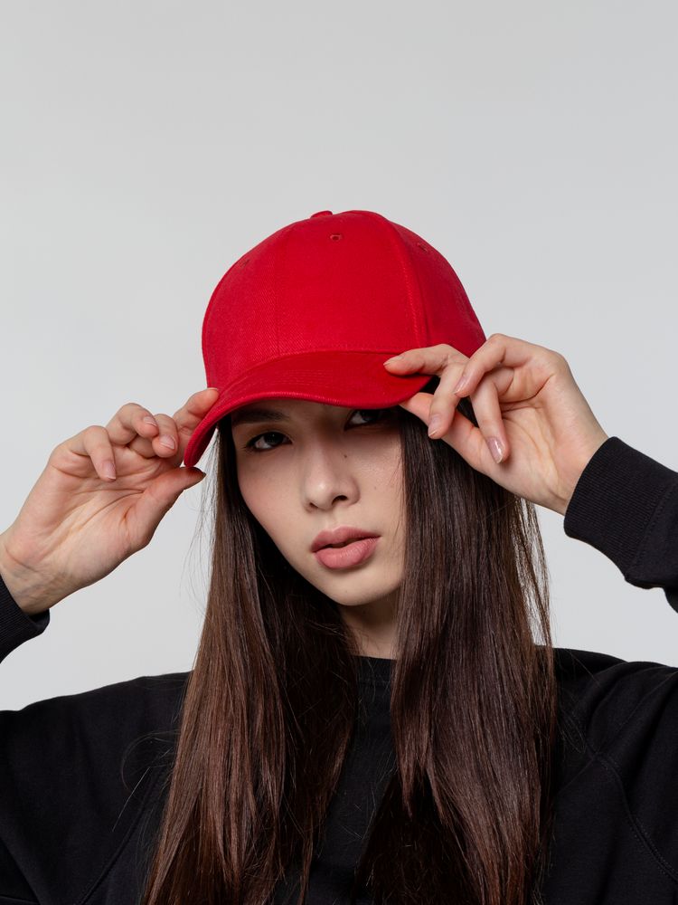 Бейсболка Hillside, красная (Изображение 4)