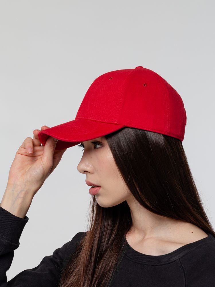 Бейсболка Hillside, красная (Изображение 5)