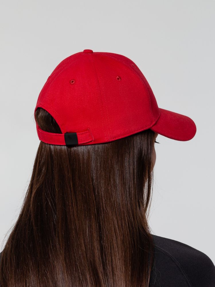 Бейсболка Hillside, красная (Изображение 6)