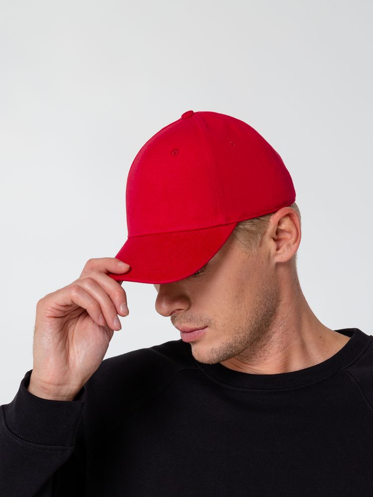 Бейсболка Hillside, красная (Изображение 8)