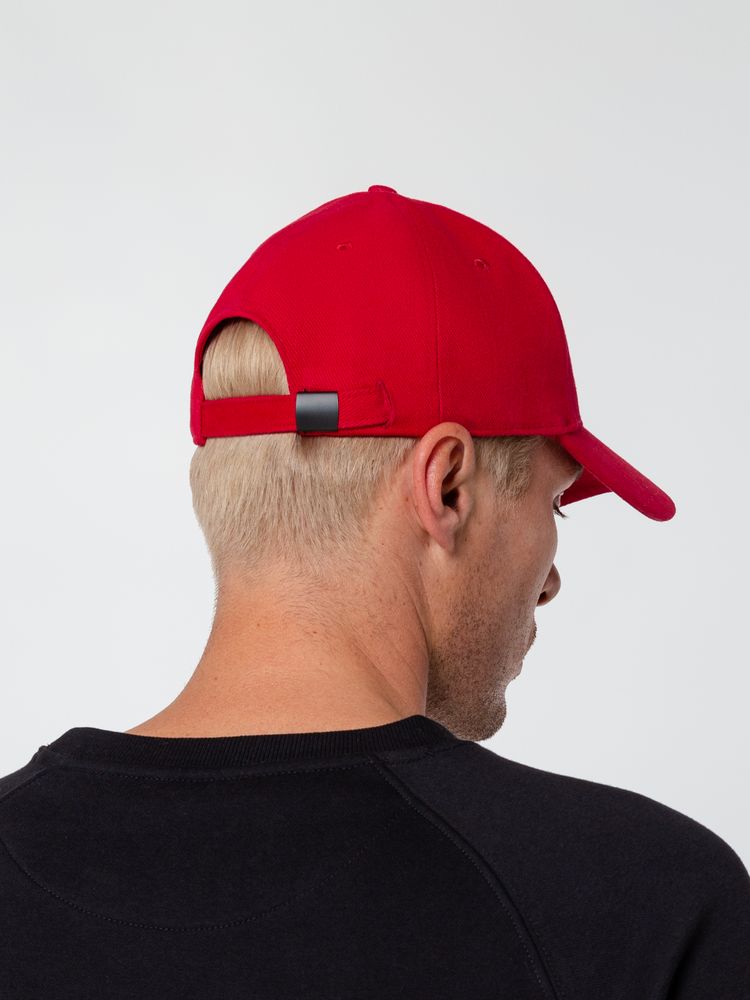 Бейсболка Hillside, красная (Изображение 9)