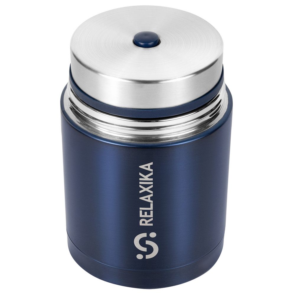 Термос для еды Relaxika 700, темно-синий (Изображение 3)