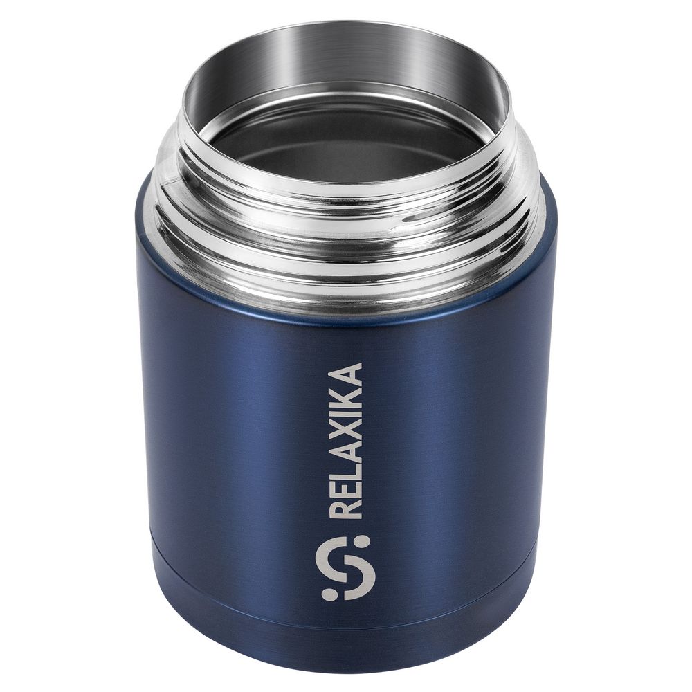Термос для еды Relaxika 700, темно-синий (Изображение 4)