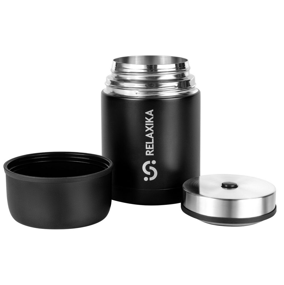 Термос для еды Relaxika 700, черный (Изображение 5)