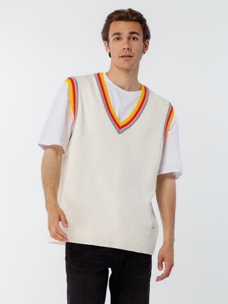 Жилет оверсайз унисекс Cornell в сумке, молочно-белый, размер S/M (Изображение 11)