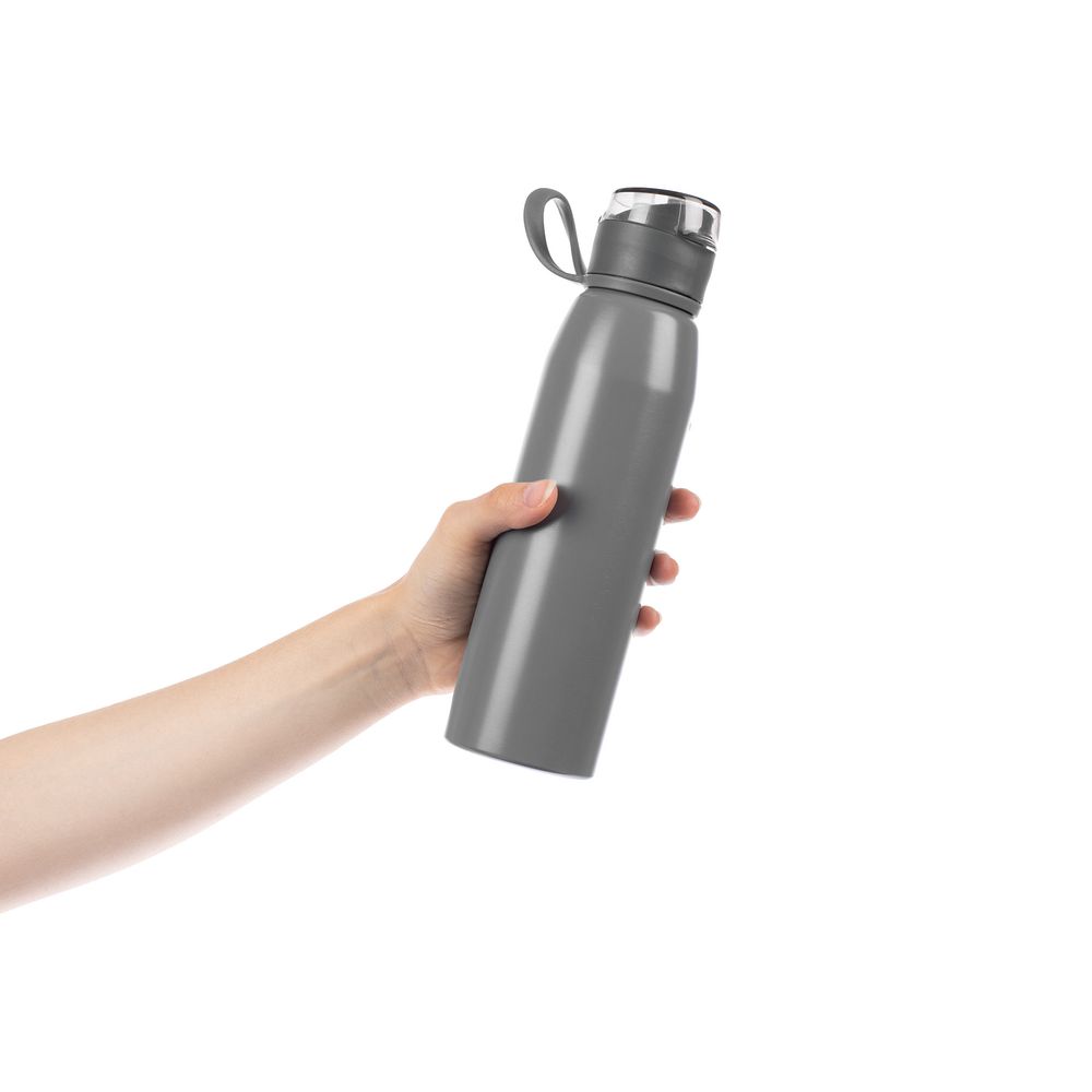 Бутылка для воды Billy Gym, матовая серая (Изображение 4)