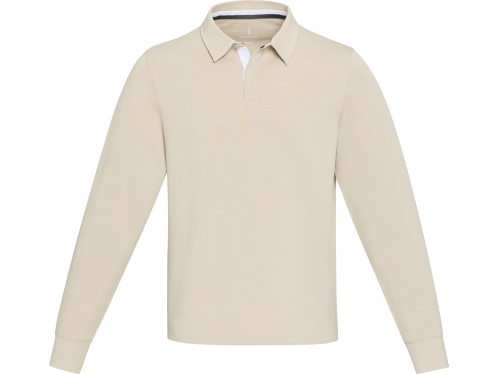 Толстовка-поло Clyde унисекс (бежевый) M (Изображение 2)