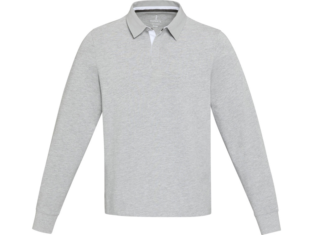Толстовка-поло Clyde унисекс (серый меланж) 2XL (Изображение 2)