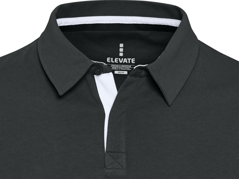 Толстовка-поло Clyde унисекс (черный) 3XL (Изображение 4)