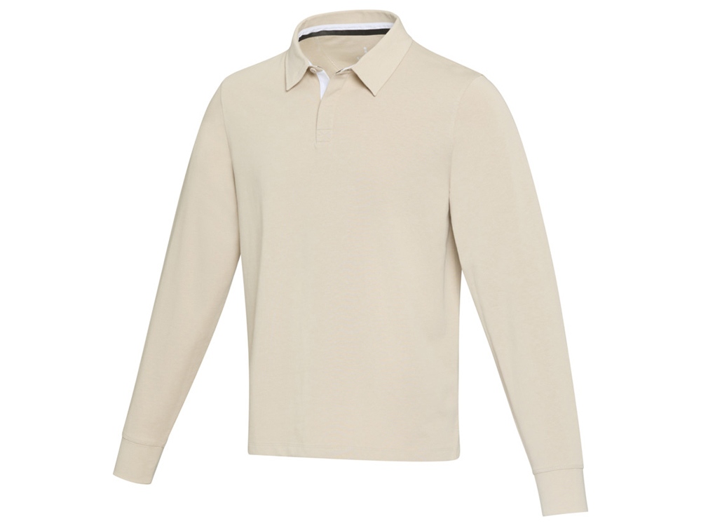 Толстовка-поло Clyde унисекс (бежевый) L