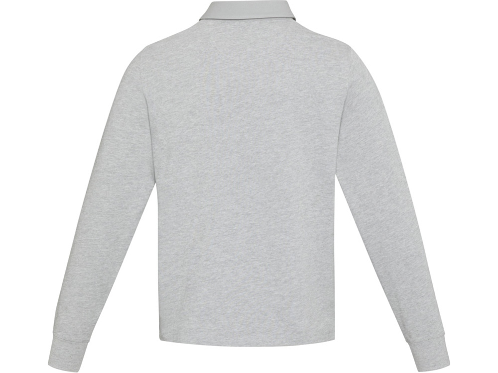 Толстовка-поло Clyde унисекс (серый меланж) XS (Изображение 3)