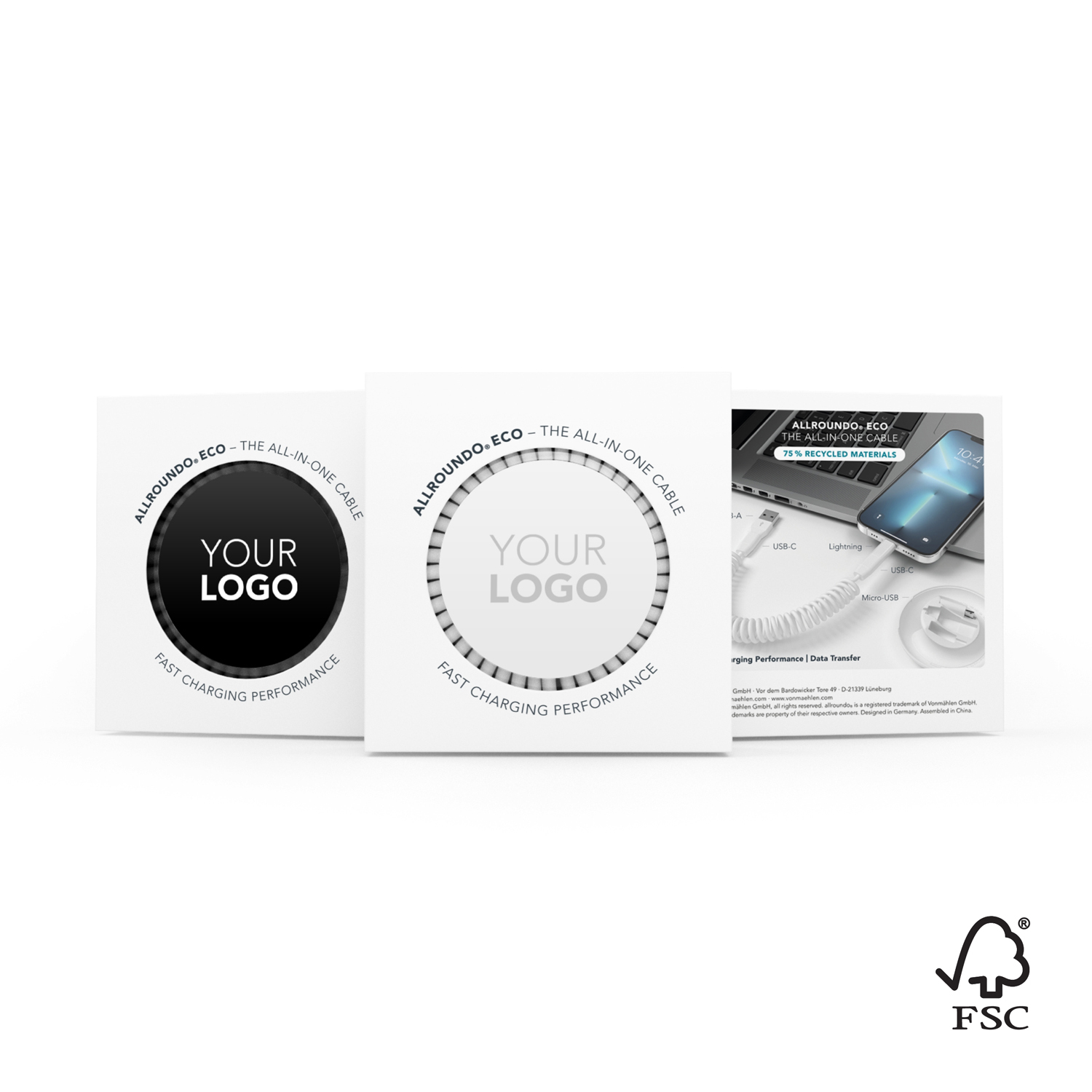 Кабель allroundo® eco 6 в 1 с быстрой зарядкой, 90 см (Изображение 2)