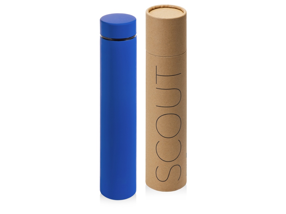 Термос Scout софт-тач, тубус, черный