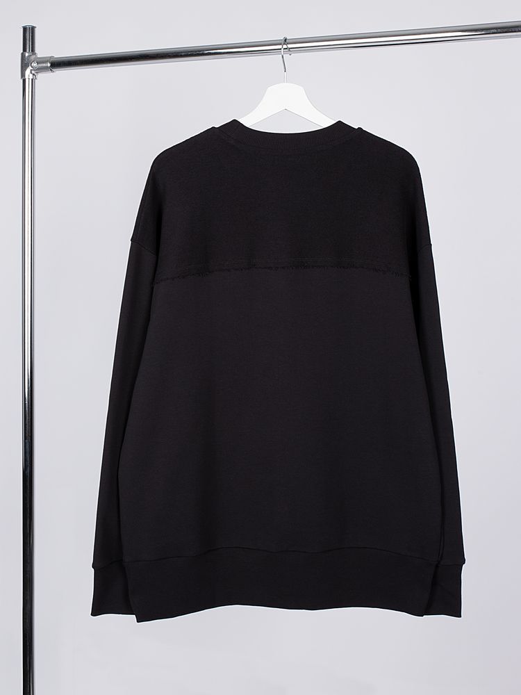 Свитшот оверсайз унисекс Vozduh, черный, размер XS/S (Изображение 2)