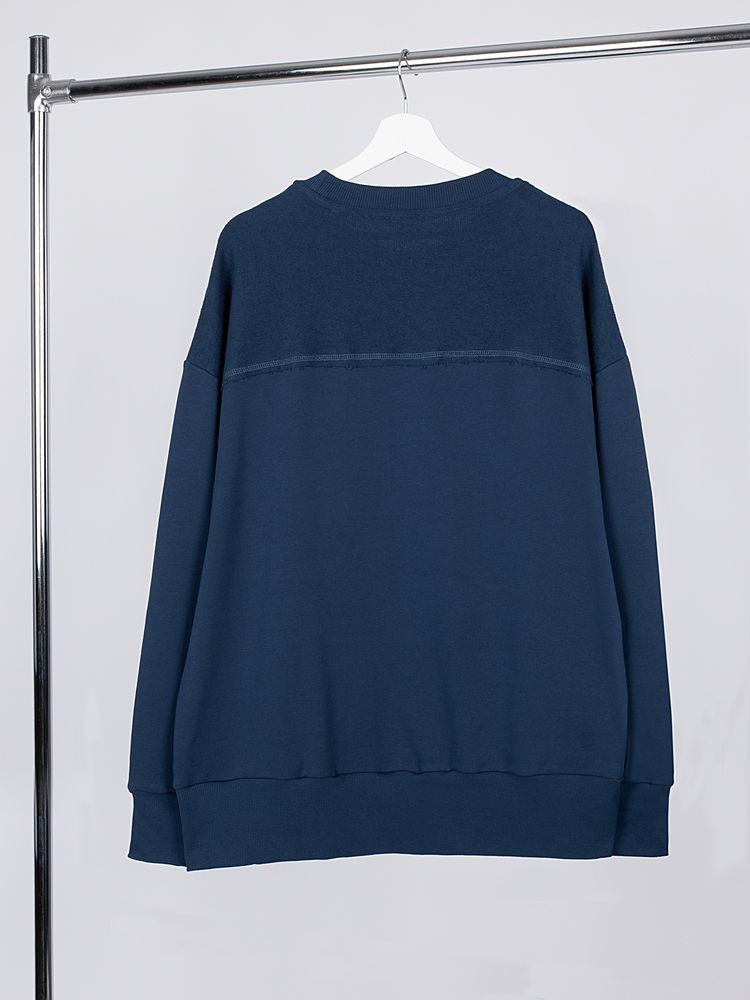 Свитшот оверсайз унисекс Vozduh, темно-синий, размер XL/XXL (Изображение 2)