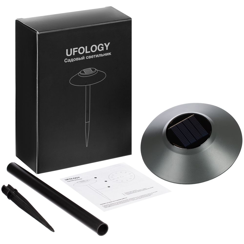 Светильник на солнечной батарее Ufology, темно-серый (графит) (Изображение 6)