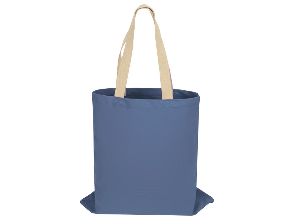 Сумка для шопинга Steady хлопковая с парусиновыми ручками, 260 г/м2 (голубой)  (Изображение 3)
