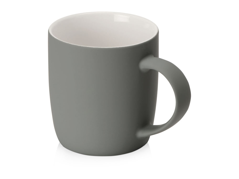 Кружка с покрытием soft-touch Dalgona (серый)  (Изображение 1)