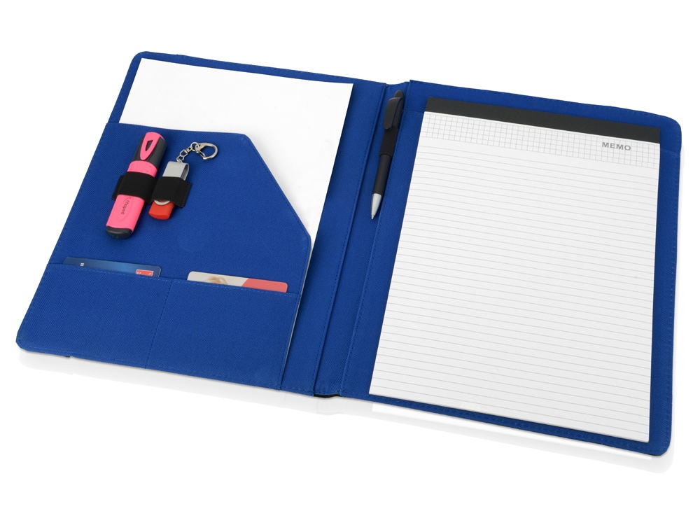 Папка для документов Делос (черный/синий)  (Изображение 2)