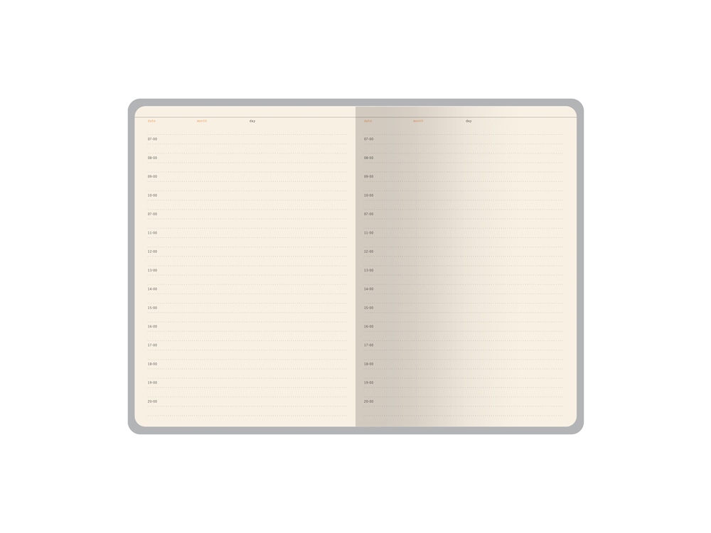 Ежедневник недатированный А5 Bosforo (оранжевый)  (Изображение 3)