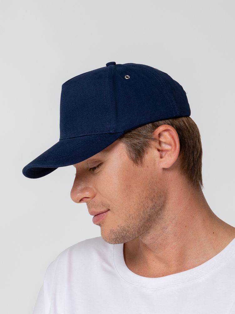 Бейсболка Standard, темно-синяя (Изображение 4)