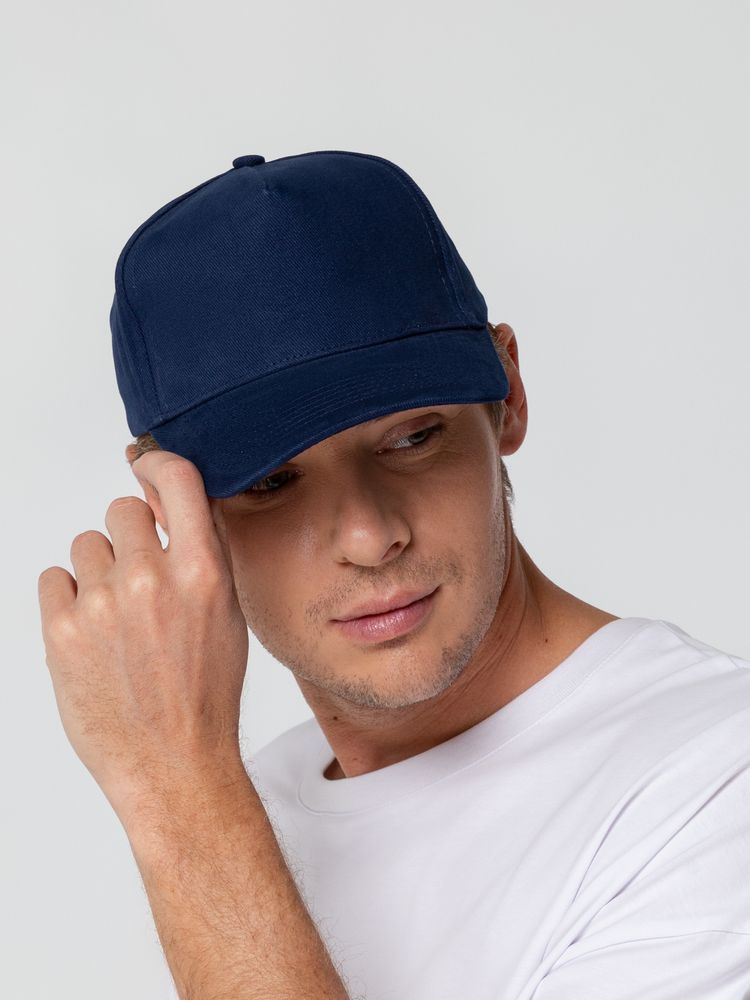 Бейсболка Standard, темно-синяя (Изображение 5)