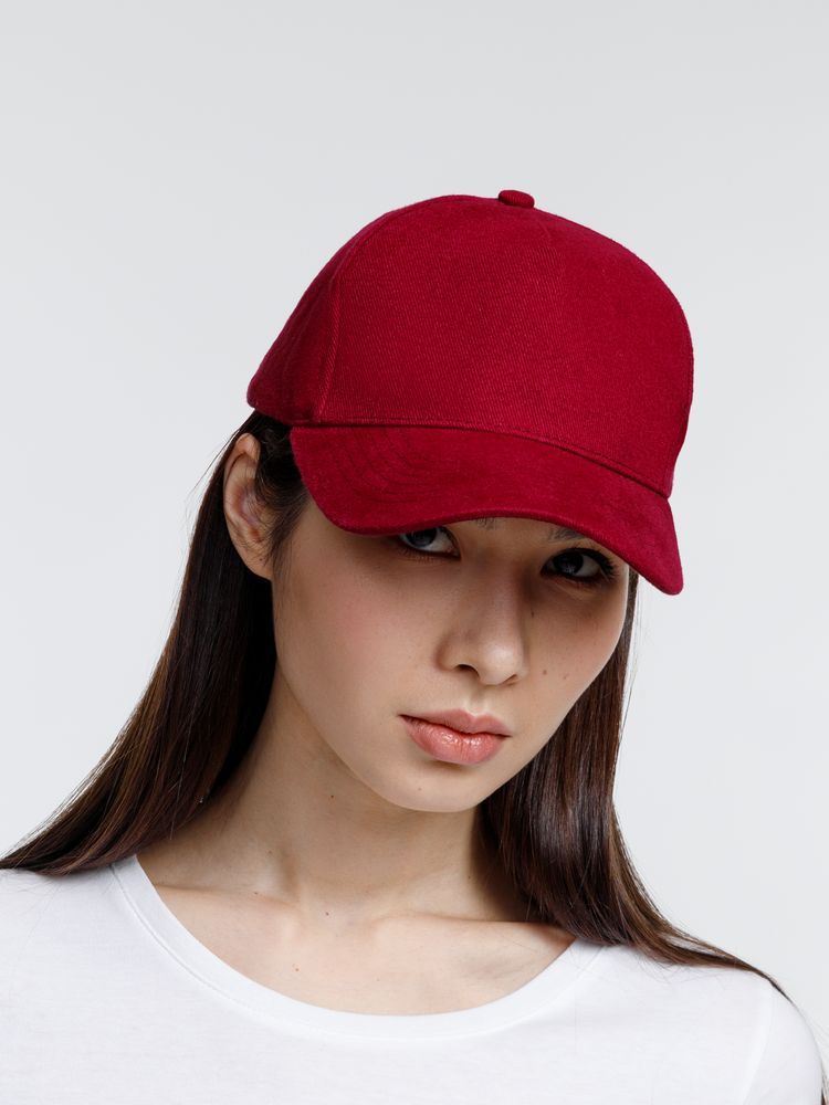 Бейсболка Standard, бордовая (Изображение 5)