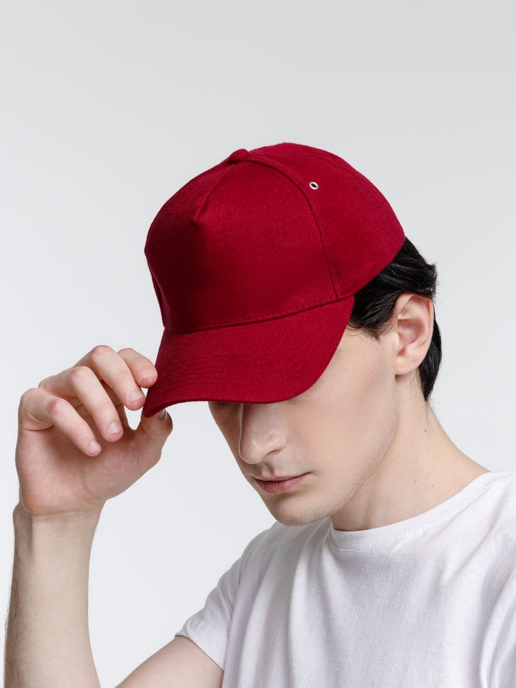 Бейсболка Standard, бордовая (Изображение 9)