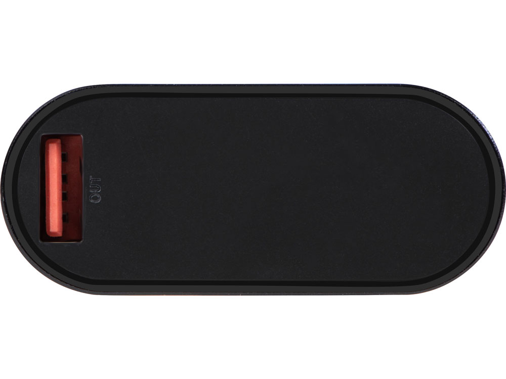 Внешний аккумулятор с QC/PD Qwik, 10000 mah, черный (Р) (Изображение 5)