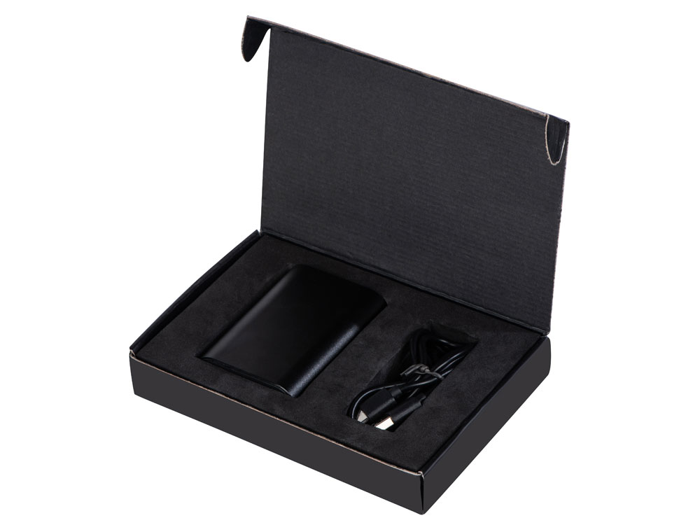 Внешний аккумулятор с QC/PD Qwik, 10000 mah, черный (Р) (Изображение 7)