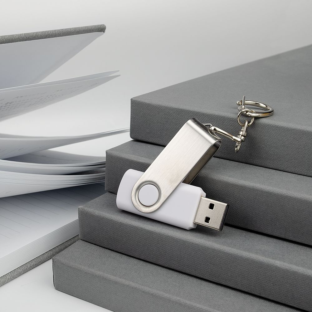 Флешка Twist, белая, 16 Гб (Изображение 5)