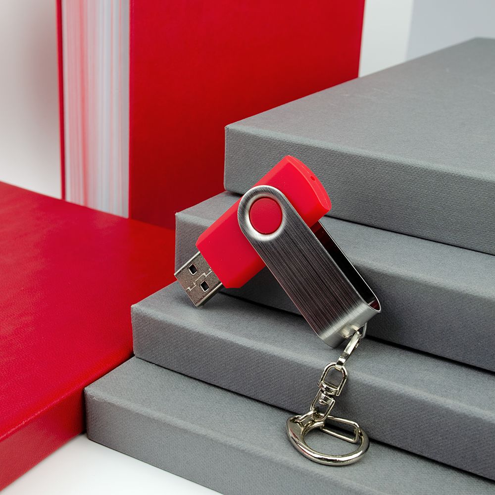 Флешка Twist, красная, 16 Гб (Изображение 4)