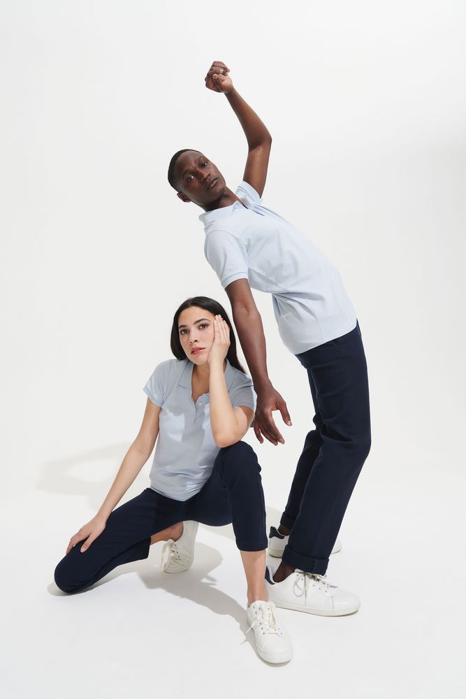 Рубашка поло мужская Perfect Men 180 серый меланж, размер XXL (Изображение 6)