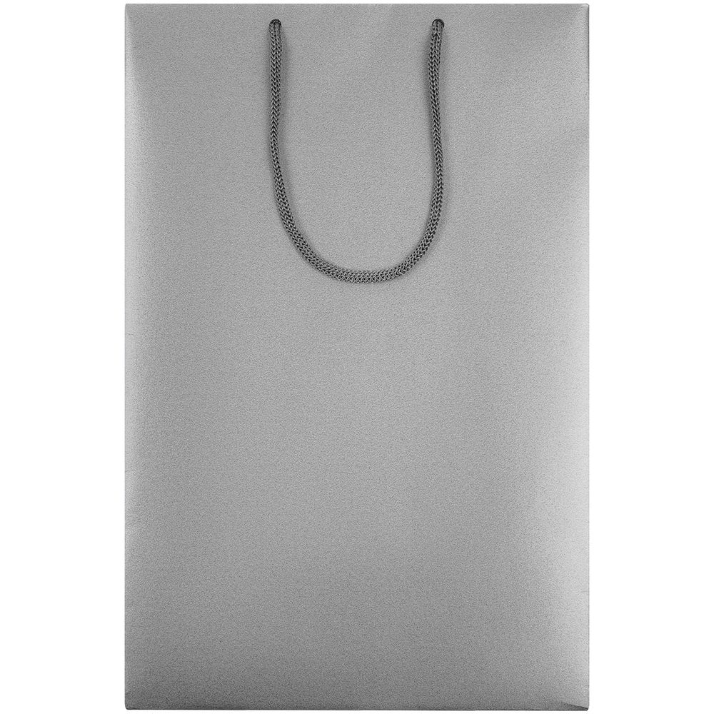 Пакет бумажный «Блеск», средний, серебристый (Изображение 2)