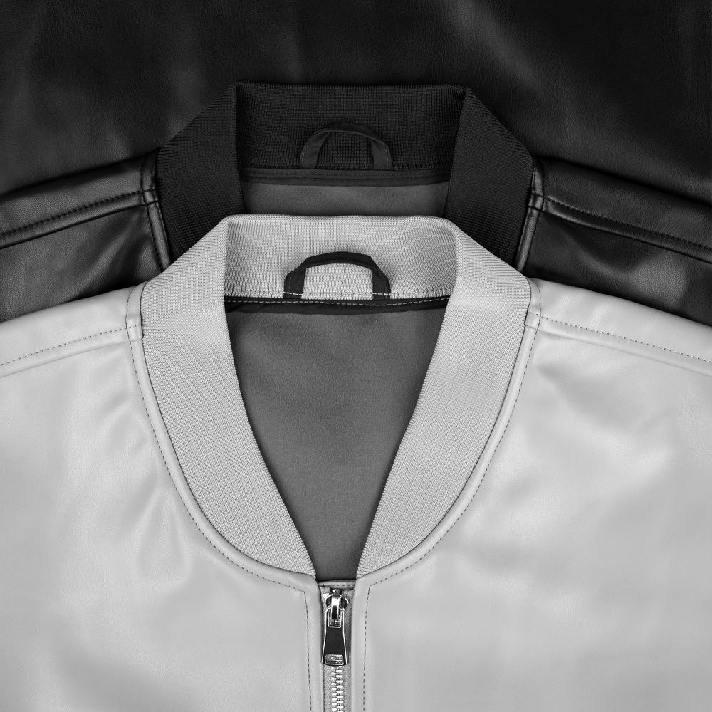 Бомбер из искусственной кожи Univer, черный, размер XL/XXL (Изображение 8)