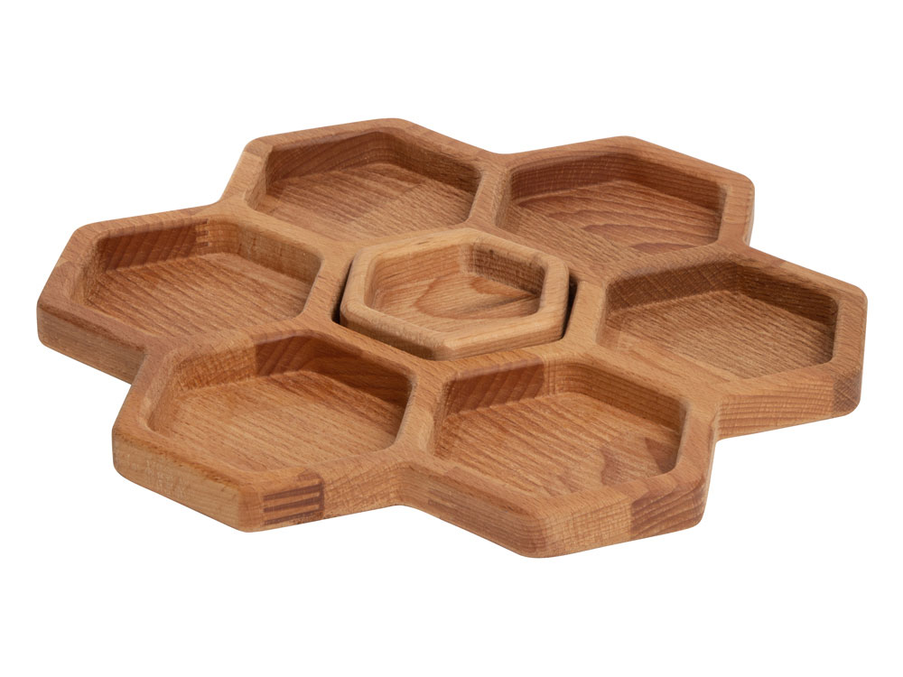 Менажница соты с одной соусницей Соты (Р) (Изображение 3)