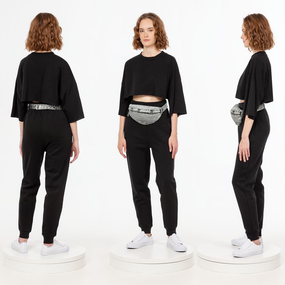 Поясная сумка W6, серая (Изображение 6)