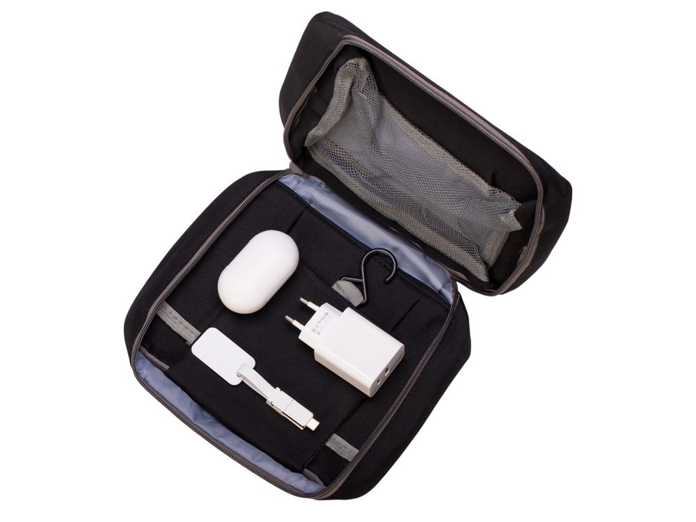 Набор для путешествий с наушниками, адаптером и универсальным кабелем Take me (Изображение 2)